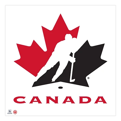 Hockey Canada - Autocollant mural repositionnable 36'' x 36''