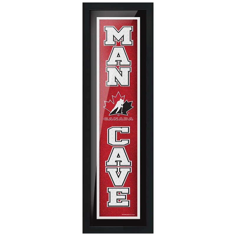 Hockey Canada - 6'' x 22'' Man Cave Framed Sign