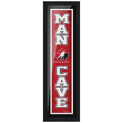 Hockey Canada - 6'' x 22'' Man Cave Framed Sign