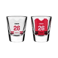 Ensemble de 2 verres à liqueur Hockey Canada (uniformes domicile et extérieur)