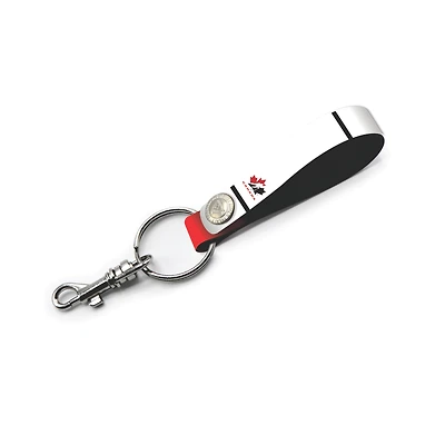Hockey Canada Personalized Leather Loop Keychain