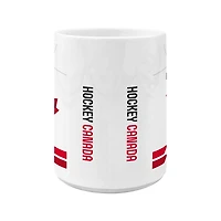Macklin Celebrini Hockey Canada Home Jersey 15oz Ceramic Mug