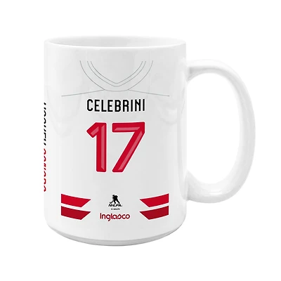 Mug en céramique 15 oz Macklin Celebrini Hockey Canada domicile