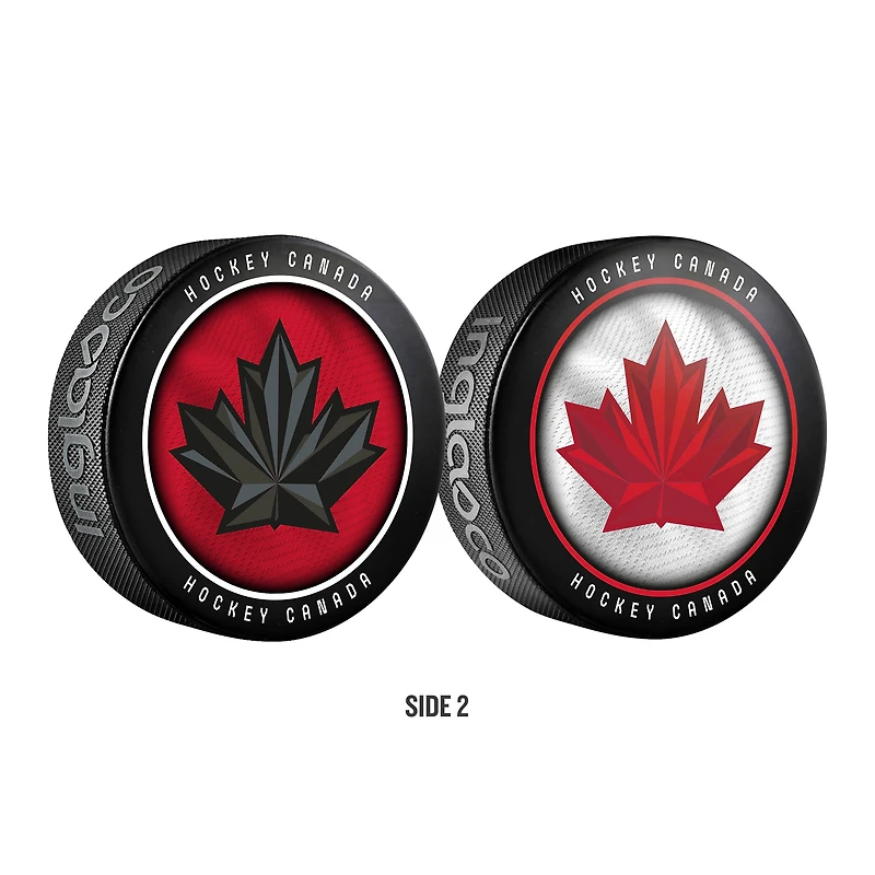 Ensemble de 2 rondelles de collection Macklin Celebrini Hockey Canada Souvenir