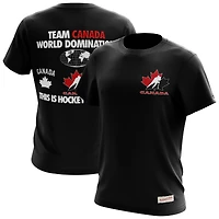 Men's Mitchell & Ness  Black Hockey Canada Domination T-Shirt