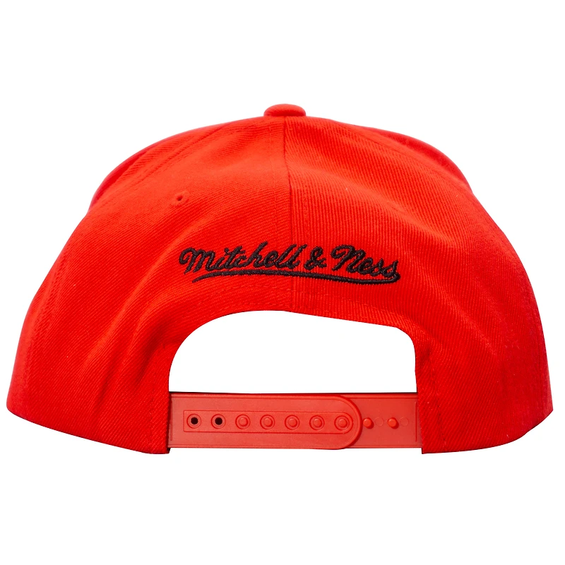Men's Mitchell & Ness Red Hockey Canada Adjustable Hat
