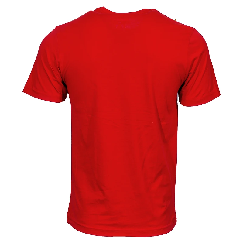 Men's Mitchell & Ness Red Hockey Canada IIHF World Junior Championship Diagonal T-Shirt