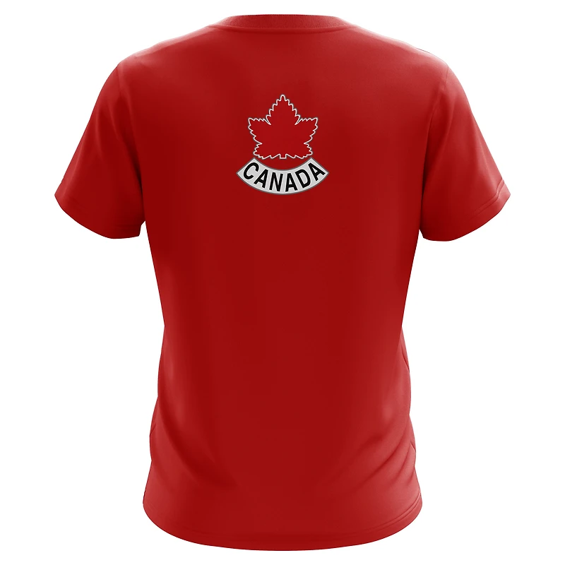 T-shirt Mitchell & Ness rouge de l'équipe hockey du Canada pour hommes