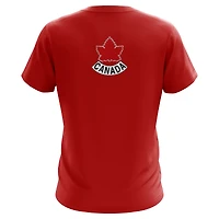 T-shirt Mitchell & Ness rouge de l'équipe hockey du Canada pour hommes
