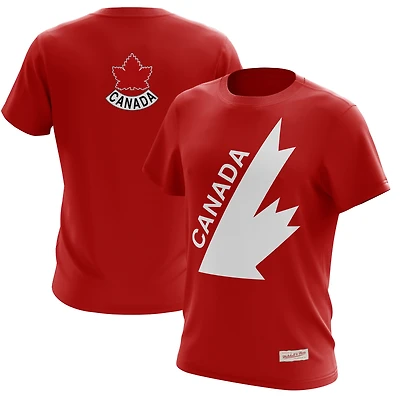 Men's Mitchell & Ness  Red Hockey Canada Team T-Shirt