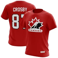 T-shirt Mitchell & Ness Sidney Crosby rouge Hockey Canada Golden Boy pour homme