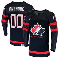 Nike Noir Hockey Canada pour homme - Maillot réplique personnalisé