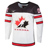 Nike Blanc Hockey Canada pour homme - Maillot réplique personnalisé