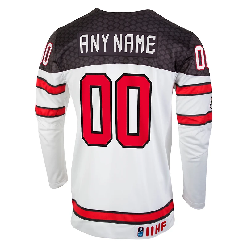 Nike Blanc Hockey Canada pour homme - Maillot réplique personnalisé