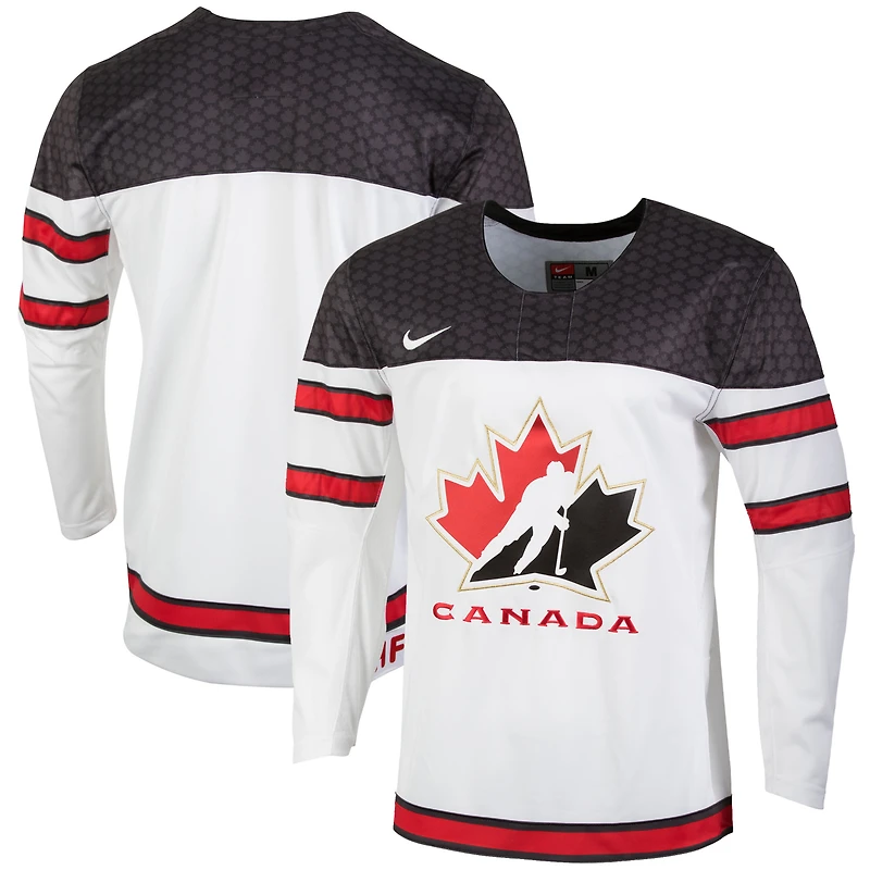 Maillot Nike Blanc Hockey Canada pour homme - Réplique de l'équipe