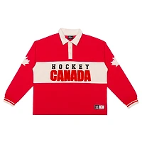 Men's Peace Collective  Red Hockey Canada Rugby Polo