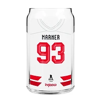 Canette en verre de 473 ml (16 oz) avec maillot de hockey Mitch Marner, Hockey Canada