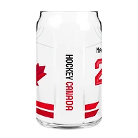 Nathan MacKinnon Hockey Canada 16oz Jersey Can Glass