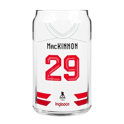Nathan MacKinnon Hockey Canada 16oz Jersey Can Glass
