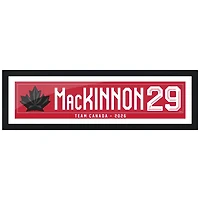 Nathan MacKinnon Hockey Canada 2026 Winter Olympics 6" x 22" Framed Name Print