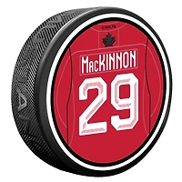 Nathan MacKinnon Hockey Canada 2026 Winter Olympics Textured Puck