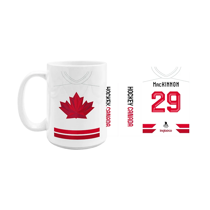 Nathan MacKinnon Hockey Canada Home Jersey 15oz Ceramic Mug