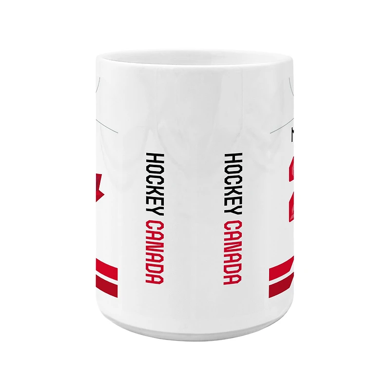 Nathan MacKinnon Hockey Canada Home Jersey 15oz Ceramic Mug