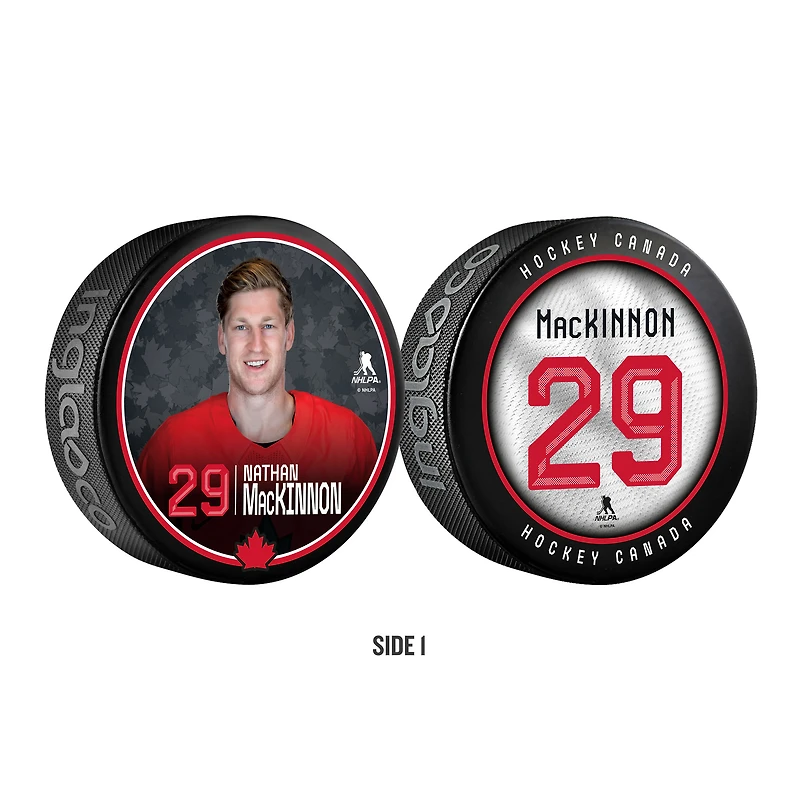 Nathan MacKinnon Hockey Canada Souvenir Collectors 2-Pack Puck Set