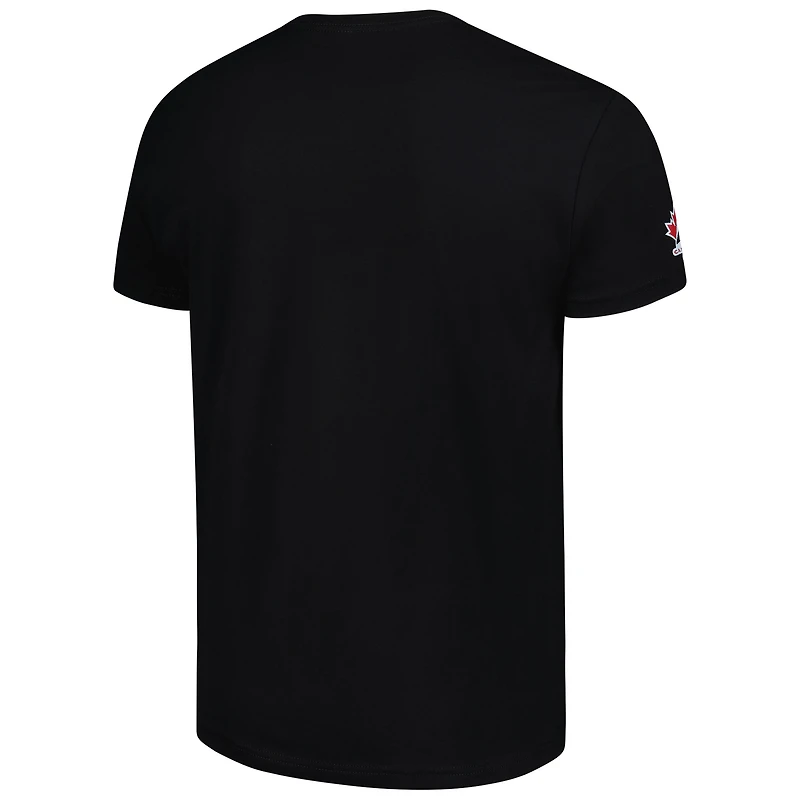 T-shirt graphique unisexe noir Hockey Canada 2024 Équipe