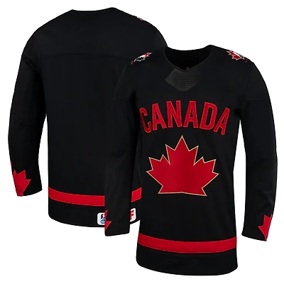Maillot réplique alternatif unisexe noir de Hockey Canada