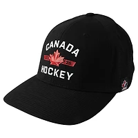 Unisex Black Hockey Canada ELASTAFIT® Flex Hat