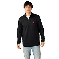 Veste unisexe noire à demi-zip Hockey Canada One Leaf
