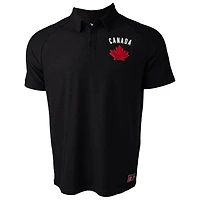 Unisex Black Hockey Canada Performance Polo