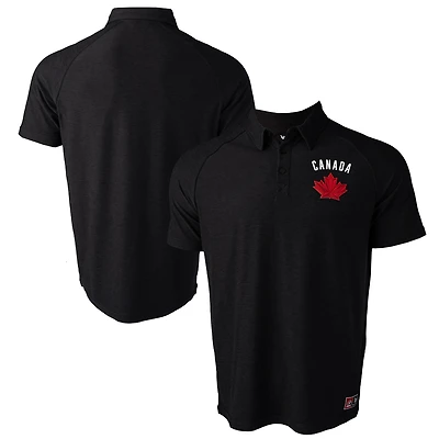 Unisex Black Hockey Canada Performance Polo