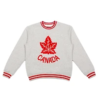 Unisex Peace Collective  Gray Hockey Canada Heavyweight Crewneck Sweatshirt