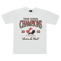 Unisex Peace Collective  White Hockey Canada 2002 Champions Heavyweight T-Shirt