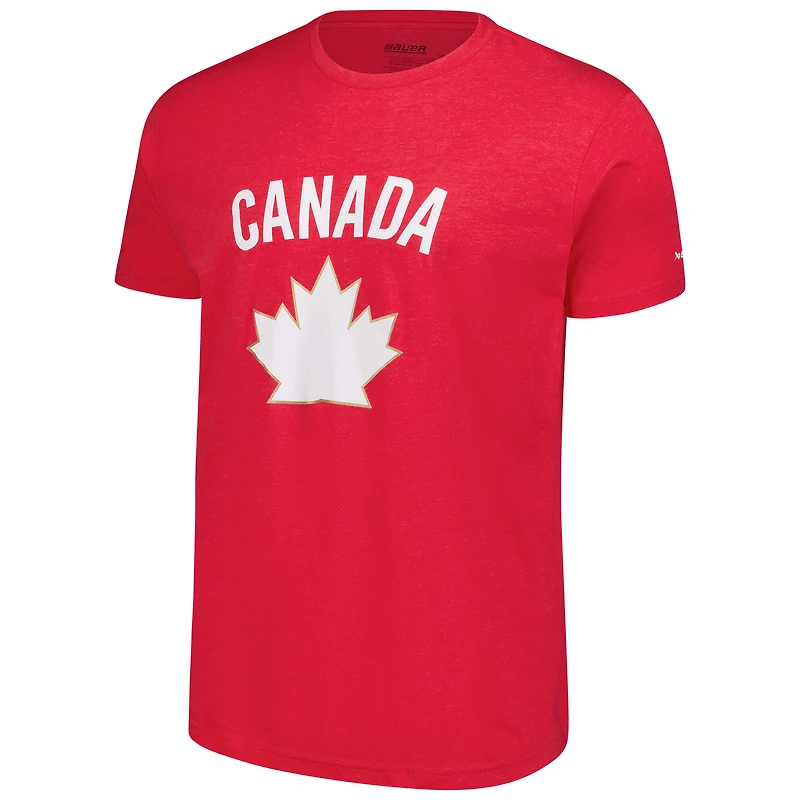 T-shirt graphique unisexe rouge de l'équipe canadienne Hockey Canada 2024