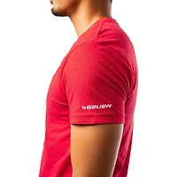 T-shirt graphique unisexe rouge de l'équipe canadienne Hockey Canada 2024