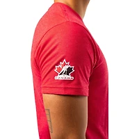 T-shirt graphique unisexe rouge de l'équipe canadienne Hockey Canada 2024