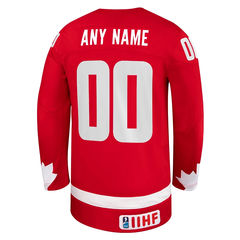 Unisex Red Hockey Canada 2026 Replica Custom Jersey