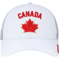 Casquette de camionneur ajustable unisexe blanche Hockey Canada 2024