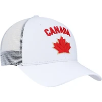 Casquette de camionneur ajustable unisexe blanche Hockey Canada 2024