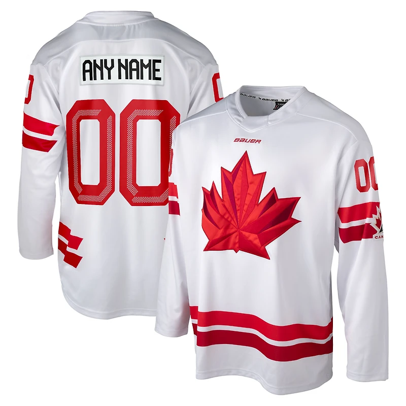 Unisex  White Hockey Canada 2026 Replica Custom Jersey