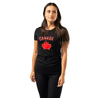 Women's  Black Hockey Canada Graphic T-Shirt