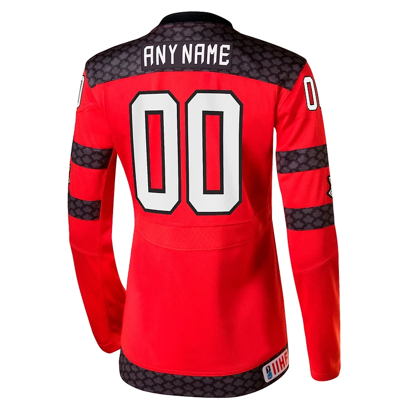Chandail pour femmes Nike Replica de Hockey Canada rouge personnalisé