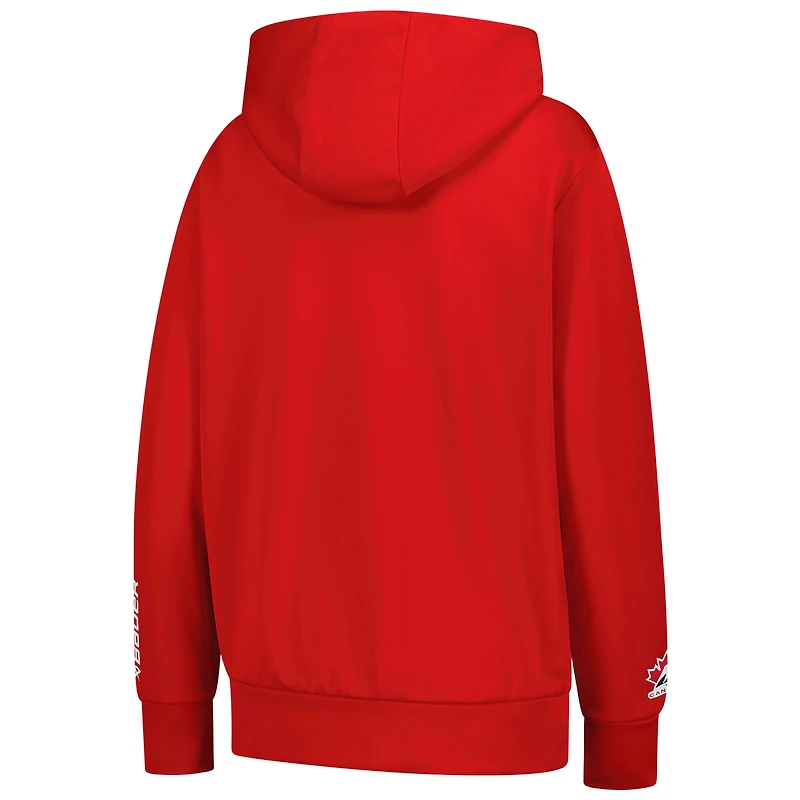 Chandail à capuchon rouge pour femme Hockey Canada 2024