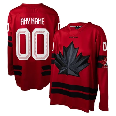 Women's  Red Hockey Canada 2026 Replica Custom Jersey