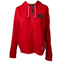 Sweat à capuche zippé rouge pour femmes de Hockey Canada