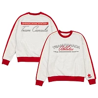 Sweat-shirt polaire gris de hockey sur gazon pour femmes, style club sport, Canada Northern Athletics