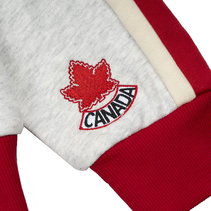 Sweat-shirt polaire gris de hockey sur gazon pour femmes, style club sport, Canada Northern Athletics